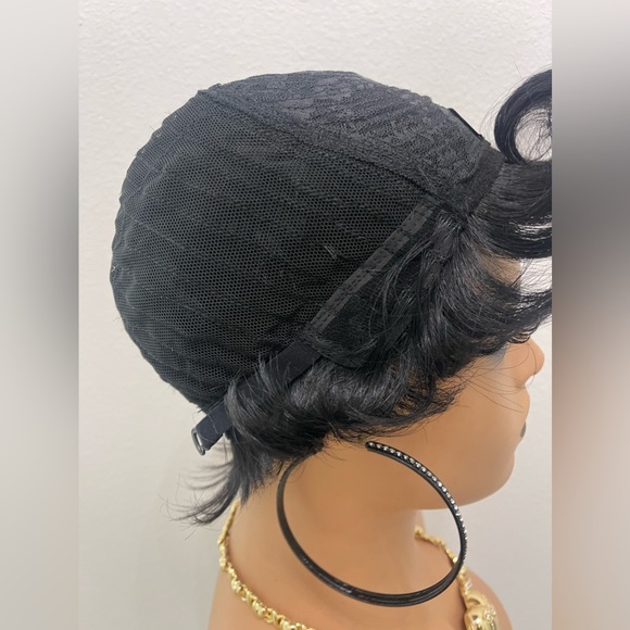 Short Pixie Cut Human Hair Wig Full Wig (No Lace) All Wefts - Picture 3 of 10